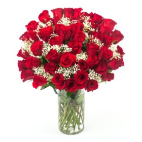 Hopelessly In Love Red Rose Bouquet 50 Stems Sam S Club