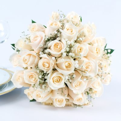 Silver Crown 100 Signature Roses - JLF Los Angeles Florist