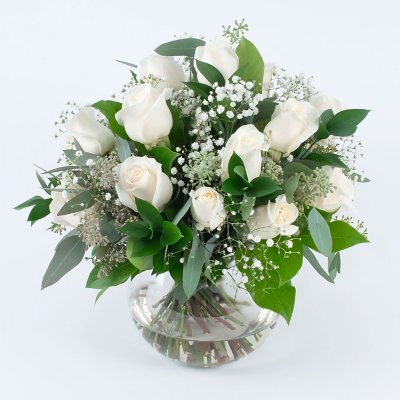 Member's Mark Wedding Collection Centerpieces, 6 pieces (White Rose)