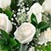 White Rose, variant on Member's Mark Wedding Collection Centerpieces, 6 pieces, Choose color