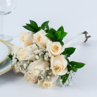 Wedding Collection White Rose, Bridesmaid Bouquets (Choose 2 or 3 pieces)