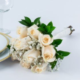 Member's Mark Wedding Collection White Rose, Bridesmaid Bouquets (Choose 2 or 3 pieces)
