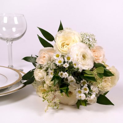 Simple Bouquet For Engagement FRESH FLOWERS by Crown Royale Florist