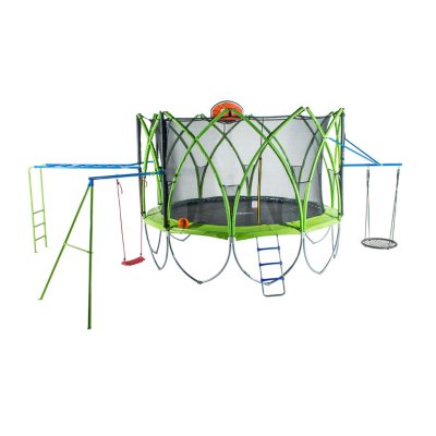 sam's club trampoline with basketball hoop