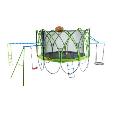 kids trampoline with swing