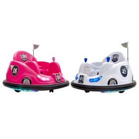 Flybar 6-Volt Battery Powered Electric Bumper Cars, 2 Pack (Assorted Colors)