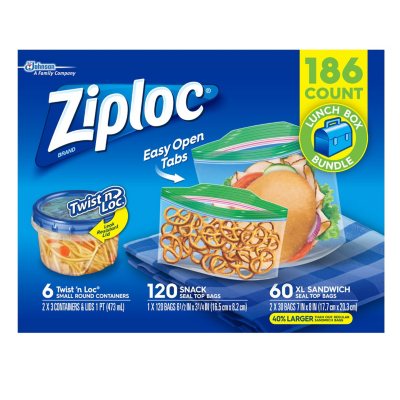 Ziploc Brand Holiday Food Storage Containers Twist 'N Loc, Small Round, 3  Count, Food Storage Containers