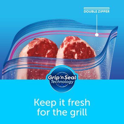  Ziploc Half Gallon Marinade Food Storage Bags for Meal Prep,  Grip 'n Seal Technology for Easier Grip, Open, and Close, 24 Count, Pack of  3 (72 total Bags) : Health & Household