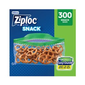 Ziploc Grip 'n Seal Top Snack Bags, 300 ct.