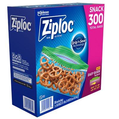 Ziploc Grip 'n Seal Top Snack Bags (300 ct.) - Sam's Club