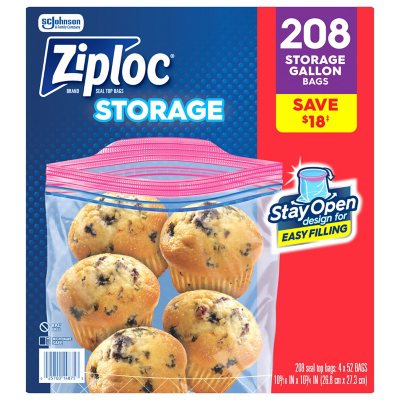 Simply Done Storage Bags, Slider, Gallon