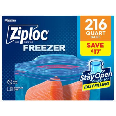 Ziploc®, Slider Freezer Bags Quart, Ziploc® brand