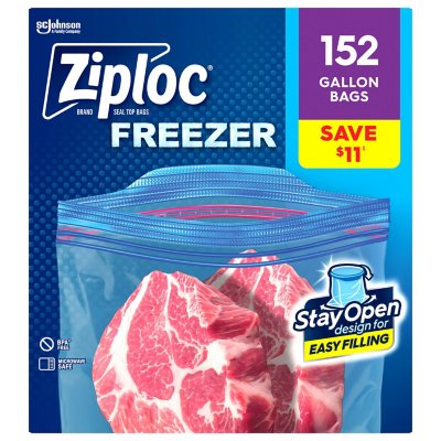 Ziploc Seal Top Freezer Bag, Gallon, 38-count, 4-pack