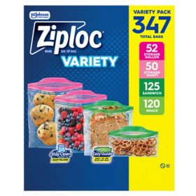  Ziploc Half gallon Freezer Bags (144 ct.), 144Count () : Health  & Household