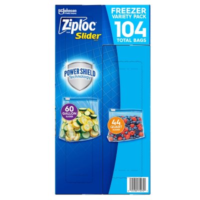 Ziploc Freezer Bags Half Gallon, 144 ct