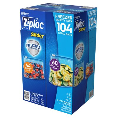 Ziploc Slider Freezer Gallon Bags With Power Shield Technology - 24ct :  Target