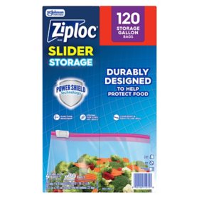 Ziploc Storage Slider Gallon Bags, 120 ct.