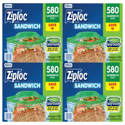 Ziploc Easy Open Tab Sandwich Bags, 580 ct. - Sam's Club