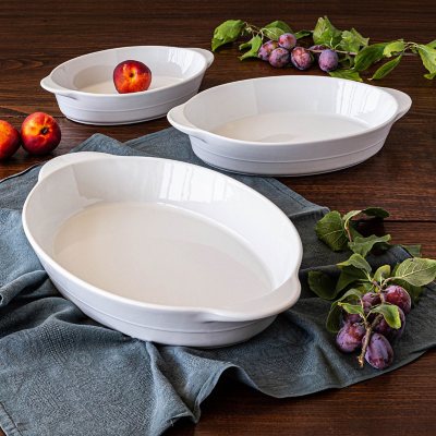 Over and Back 3-Piece Oval Baker Set - Sam's Club