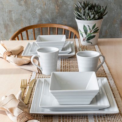 Member's Mark 32-Piece Porcelain Dinnerware Set - Sam's Club