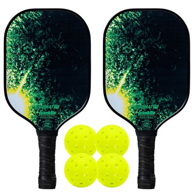 Franklin Pickleball 2-player Carbon Fiber Paddle And X-40 Pickleball 