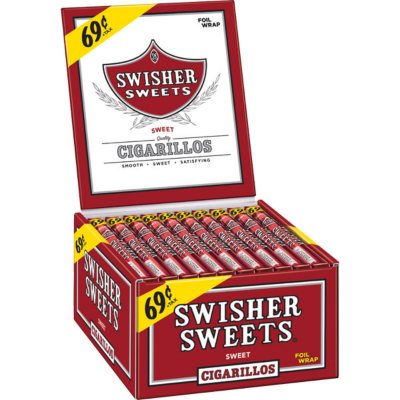 how many packs of swishers come in a box