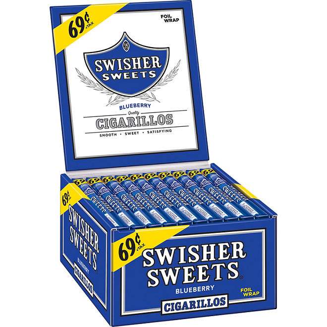 Swisher Sweets Blueberry Cigarillos Box (60 ct.)