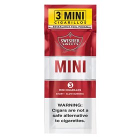 Swisher Sweets Cigarillos Mini Regular Pre-Priced 3 ct., 15 pk.