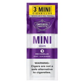 Swisher Sweets Cigarillos Mini Grape Pre-Priced (3 ct., 15 pk.)