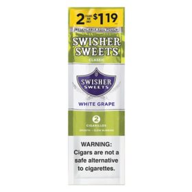 Swisher Sweets Cigarillos White Grape Pre-Priced 2 ct., 30 pk.