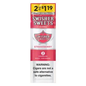 Swisher Sweets Cigarillos Strawberry Pre-Priced 2 ct., 30 pk.