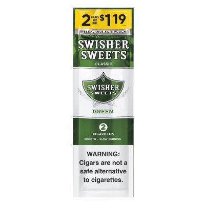 Swisher Sweets Cigars Green Pre-Priced (2 ct., 30 pk.)