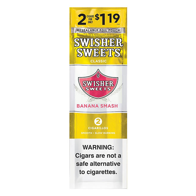 Swisher Sweets Cigarillos Banana Smash Pre-Priced (2 ct., 30 pk.)
