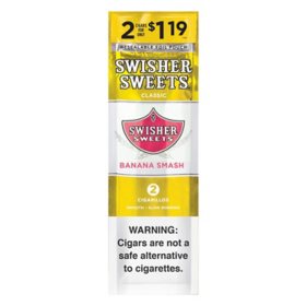 Swisher Sweets Cigarillos Banana Smash Pre-Priced 2 ct., 30 pk.