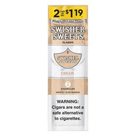 Swisher Sweets Cigarillos Cream Pre-Priced 2 ct., 30 pk.