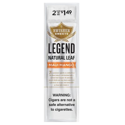 Swisher Sweets Legend Natural Leaf Maui Mango Pre-Priced 2 ct., 15 pk.