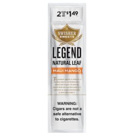 Swisher Sweets Legend Natural Leaf Maui Mango Pre-Priced 2 ct., 15 pk.