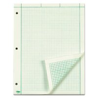 TOPS - Engineering Computation Pad - Quad Rule - Letter - Green - 100 Sheets/Pad
