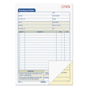 TOPS - Purchase Order Book, 5-9/16 x 7-15/16, 2-Part Carbonless - 50 Sets/Book