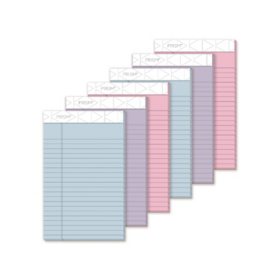 TOPS - Prism Plus Colored Junior Legal Pads, 5 x 8, Pastels -  6 50-Sheet Pads/Pack