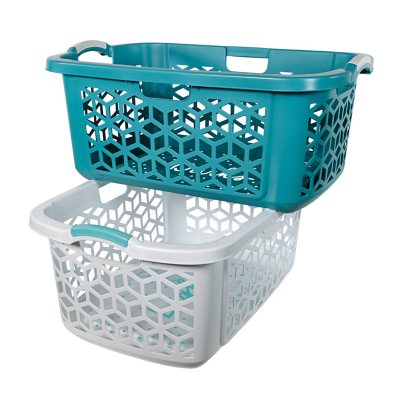 teal laundry basket