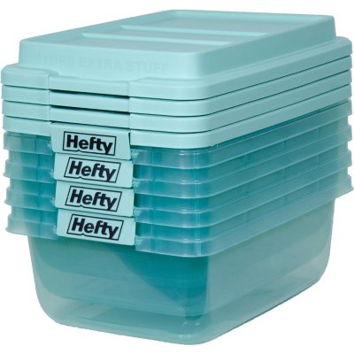 Hefty 18-Quart Hi-Rise Storage Bin (4 Pack) - Sam's Club