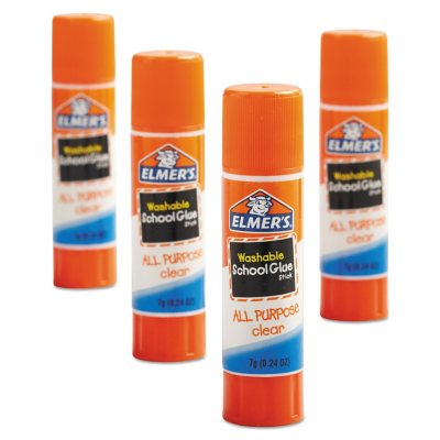 Elmer's Washable All Purpose School Glue Sticks, Clear, 60ct. - Sam's Club