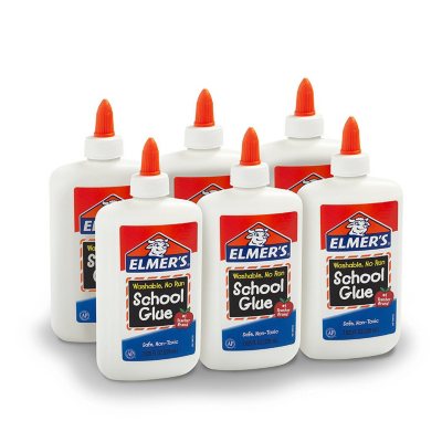  Elmer's Liquid School Glue, Clear, Washable, 1 Gallon