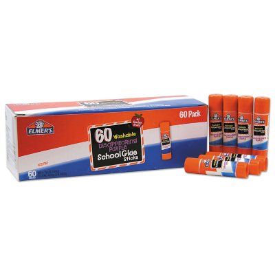 Elmer s Disappearing Purple School Glue Sticks  Washable  7g  60 Count