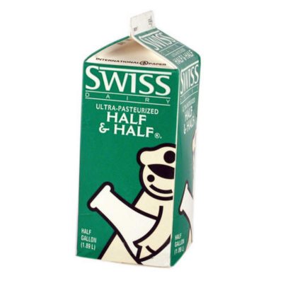 Half & Half, Half Gallon Carton