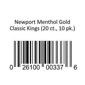 Newport Menthol Gold Classic Kings Cigarettes 20 ct., 10 pk.