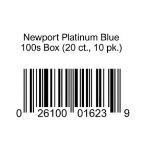 Newport Platinum Blue 100s Box (20 ct., 10 pk.)