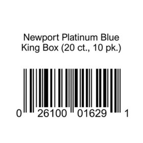 Newport Platinum Blue King Box (20 ct., 10 pk.)