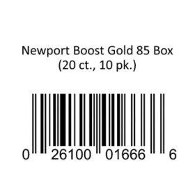 Newport Boost Gold 85 Box (20 ct., 10 pk.)